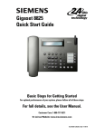 Siemens Gigaset 8825 User manual