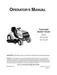 MTD 190-758 Operator`s manual