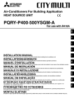 Mitsubishi Electric PQRY-P400-500YSGM-A Installation manual