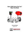 Sierra 780S Series Flat-Trak Instruction manual