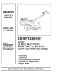 Craftsman 917.293550 Owner`s manual