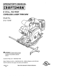 Craftsman 315.115161 Operator`s manual