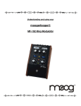 Moog MF-102 Specifications