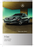 Mercedes-Benz 2011 E-Class Coupe Operator`s manual