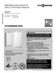 Viesmann VITODENS 200-W Operating instructions