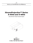 Runco XtremeProjection X-450d Specifications