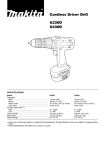 Makita 6336D Specifications