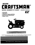 Craftsman 917.258591 Owner`s manual