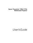 Epson EMP-715 - XGA LCD Projector User`s guide