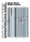Mackie SR56.8 Owner`s manual