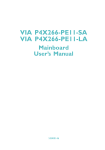 VIA Technologies P4X266-PE11-LA User`s manual