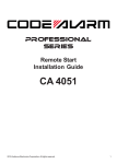 Audiovox CA 4051 Installation guide