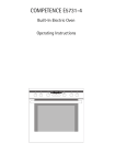 AEG Electrolux COMPETENCE E5731-4 Operating instructions