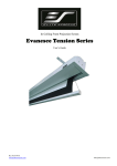 Elite Screens Evanesce Tension Series User`s guide