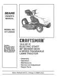 Craftsman 917.25552 Owner`s manual
