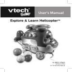 VTech Explore & Learn Helicopter Instruction manual