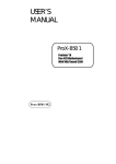 protech ProX-B501 M2 User`s manual