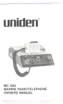 Uniden MC480 Specifications