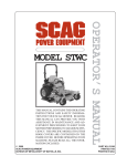 Scag Power Equipment GC-STWC-CS61V Operating instructions