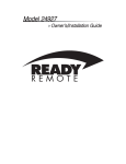 Ready Remote 24927 Installation guide