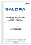 Salora 19LED8005TD Instruction manual