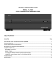 Audiovox POWER1050 - Mono Amplifier Specifications
