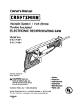 Craftsman 315.171071 Owner`s manual