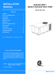 York BQ 048 Installation manual