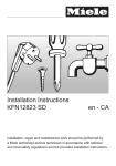 Installation Instructions KFN12823 SD en - CA