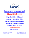Ultech Corporation DV2000 Instruction manual