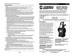 Campbell Hausfeld IN468300AV Operating instructions