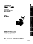 Craftsman 247.888520 Owner`s manual