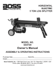 Boss Industrial ES5T20 Owner`s manual