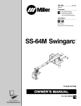 Miller Electric Swingarc Owner`s manual
