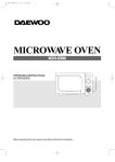Daewoo KOR-63RA Operating instructions