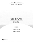 Maytag Jenn-Air PRD3030 series User guide