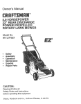 Craftsman 917.377521 Owner`s manual