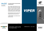 Viper Responder LE 5701 Instruction manual
