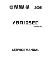Yamaha YBR125ED Service manual