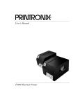 Printronix T5204R User`s manual