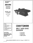 Craftsman 113.226421 Owner`s manual