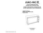 Euro-Pro TO289N3 Owner`s manual