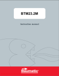 Baumatic BTM23.2M Instruction manual