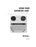 Ultratec Supercom 4400 Specifications