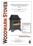 Woodwarm Stoves Wildwood Free Standing Stove Series Operating instructions