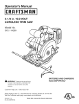 Craftsman 315.114261 Operator`s manual