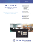 Extron electronics PCM 240 Specifications