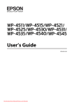 Epson WorkForce Pro WP-M4525 User`s guide