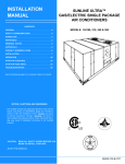 York DH 300 Installation manual