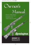Remington R-800 Owner`s manual